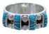 Southwest Turquoise Sterling Silver Jewelry Ring Size 5-1/4 WX34487